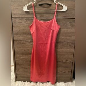 Silk Pink Mini Dress